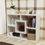 Hanah Home Estantería Blanca Moderna y Elegante - Ancho 105cm, Alto 76.4cm, Profundo 29.5cm